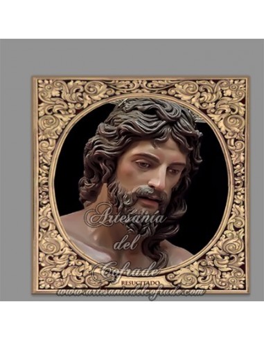 Azulejo cuadrado de Nuestro Señor Jesucristo Resucitado del Puerto Santa María (Cádiz)