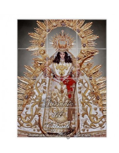 Retablo de 12 azulejos de Nuestra Señora de la Palma Coronada de Cádiz solo en venta en nuestra Tienda online