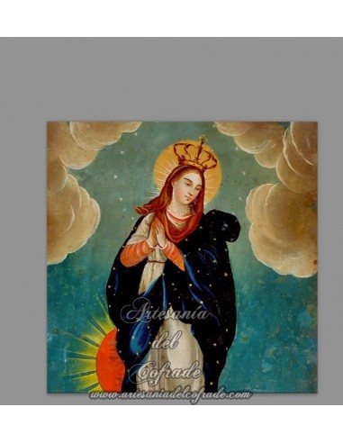Se vende este azulejo cuadrado con la Virgen Inmaculada Concepción solo en venta en nuestra tienda de semana santa