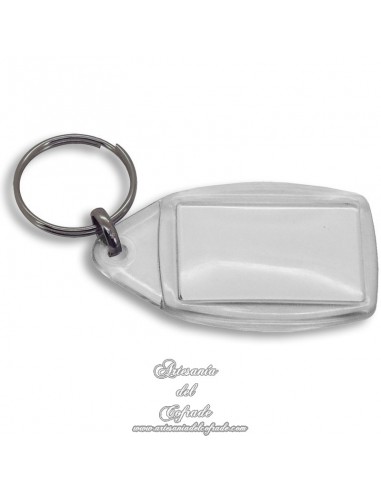 LLavero de metacrilato rectangular personalizable con su fotografía