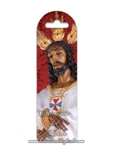 Marca página de plástico de Nuestro Padre Jesús Cautivo de Malaga, original y solo en venta en tu Tienda Cofrade