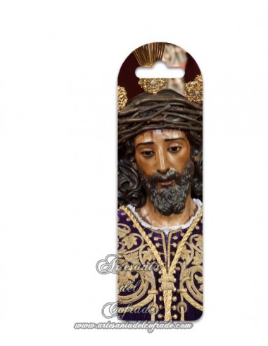Marca página de plástico de Nuestro Padre Jesús de la Sentencia de Sevilla en venta en nuestra tienda cofrade