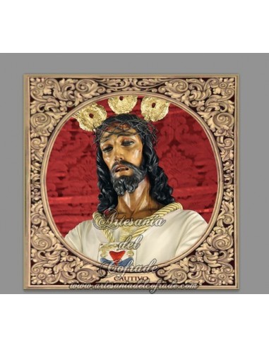 Precioso Azulejo  del Cautivo de Malaga