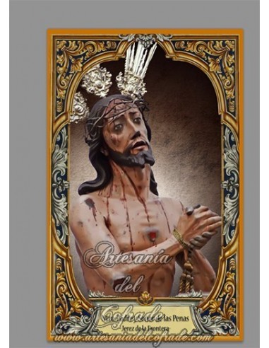 Azulejo rectangular con el Cristo de las Penas de Jerez (Cofradía de Los Judios de San Mateo) en venta solo en la tienda online
