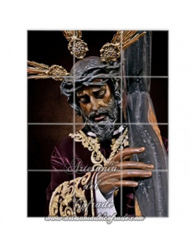 Retablo de 12 azulejos de Nuestro Padre Jesús de la Salud de Sevilla -Los Gitanos- en venta en tu tienda Artesania del Cofrade