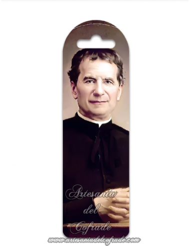 Marca página de plástico de San Juan Bosco. Solo en venta en nuetra tienda