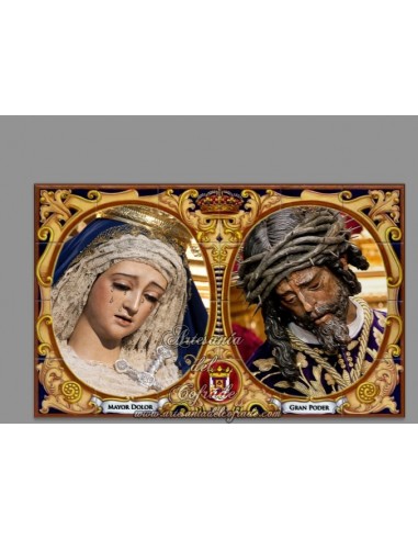Azulejo rectangular de los titulares de la Cofradia del Gran Poder de Sevilla solo en venta en nuestra tienda online