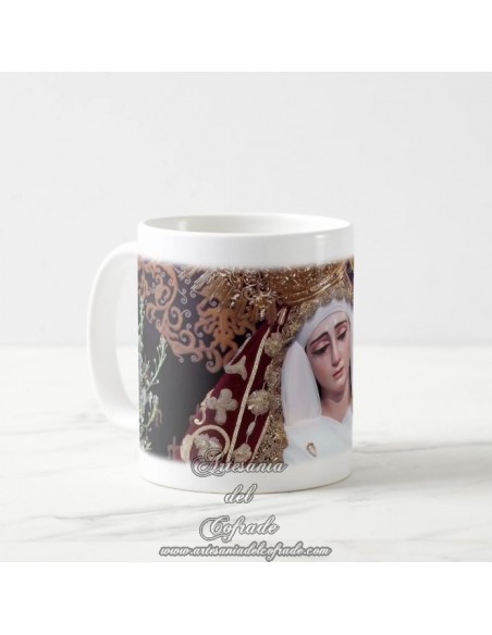 Taza Cofrade de María Santísima de la Victoria Coronada (Cigarreras de Sevilla) en venta en nuestra tienda de semana