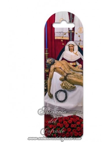 Marca página de plástico del del Santísimo Cristo de la Misericordia y Nuestra Señora de la Piedad del Baratillo (Sevilla)