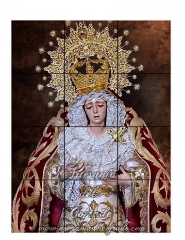 Retablo de 12 azulejos de María Santísima de la Estrella Coronada de Sevilla en venta en tu tienda web de confianza