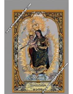 Azulejo  de la virgen de la Cinta Coronada (Patrona de Huelva) en venta en nuestra tienda cofrade