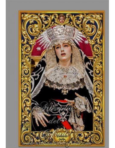 Azulejo rectangular de Nuestra Señora de los Dolores de Santa Cruz (Sevilla) solo en venta en tu Tienda Cofrade