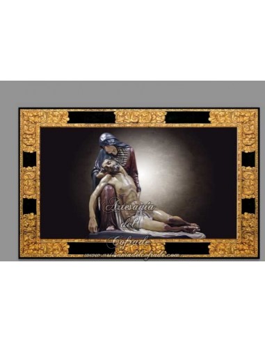 Se vende baldosa de cerámica de la Virgen de la Piedad de Málaga. Solo en venta en nuestra tienda cofrade online
