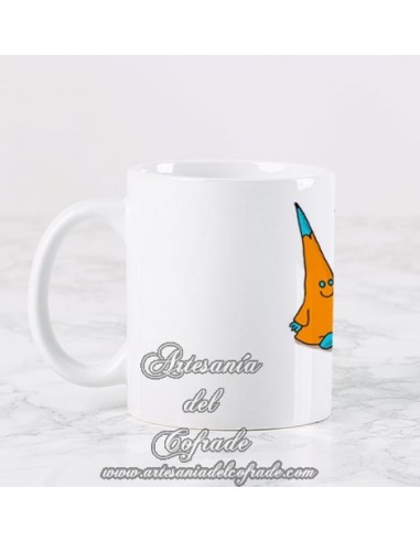 Taza Cofrade de cerámica con divertidos nazarenos de colores en venta en nuestra tienda de semana