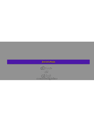 Pulsera de tela con el texto Jesús de la Pasión en venta en nuestra tienda cofrade