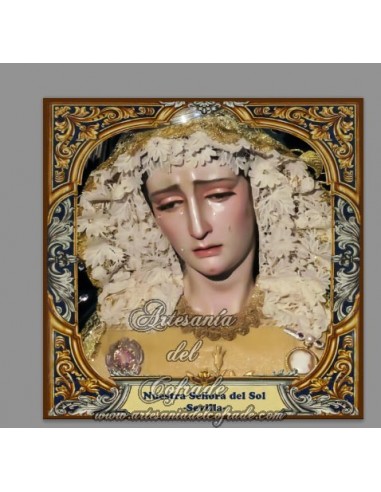 Se vende esta cerámica de la virgen del Sol de Sevilla - Tienda Cofrade www.artesaniadelcofrade.com