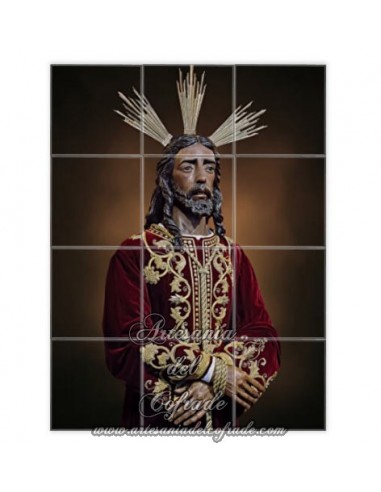 Retablo de 12 azulejos de de Nuestro Padre Jesús ante Anás de Sevilla (Cofradía de la Bofeta) en venta en nuestra tienda cofrade