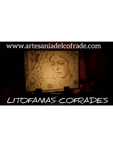 En venta esta Litofania 3d con la virgen de la Esperanza Macarena de Sevilla