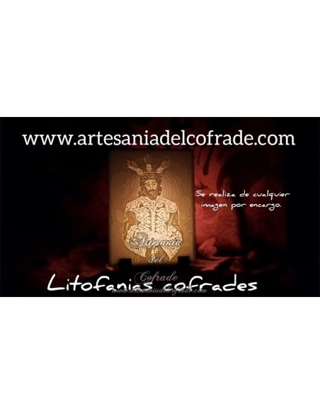 En venta Litofania 3d con el Cristo de la Sentencia de Sevilla solo en nuestra tienda cofrade