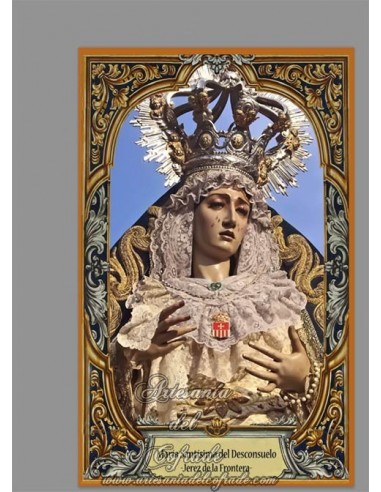 Azulejo rectangular de María Santísima del Desconsuelo de Jerez (Cofradía de Los Judios de San Mateo) en venta