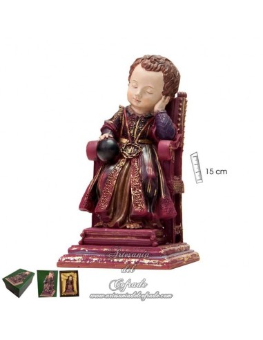 Niño Jesús con bola de 15 ctm de altura en venta en nuestra tienda cofrade.