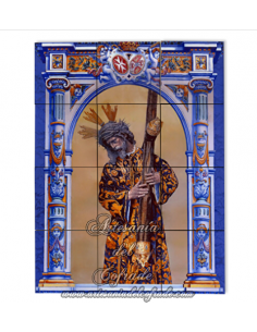 Retablo de 12 azulejos de Nuestro Padre Jesús del Gran Poder de Sevilla en venta en tu tienda Artesania del Cofrade