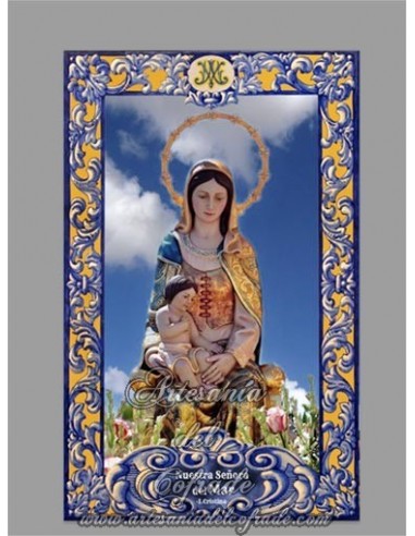 Azulejo de la virgen del Mar de Isla Cristina (Huelva), en venta en nuestra tienda cofrade