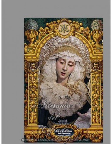 Azulejo rectangular de María Santísima del Consuelo de Jerez (Consuelo del Pelirón) en venta en nuestra tienda cofrade