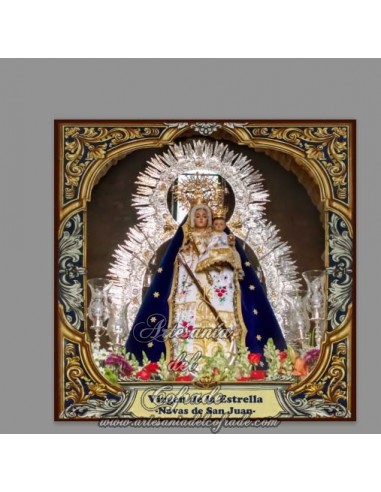 Se vende este azulejo de la Virgen de la Estrella de las Navas de San Juan (Jaen) - Tu Tienda Cofrade de confianza
