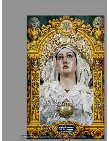 Azulejo rectangular de Nuestra Señora de los Dolores de El Viso del Alcor (Sevilla) solo en venta en tu Tienda Cofrade