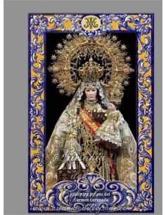 Se vende este azulejo rectangular de la Virgen del Carmen de Jerez, solo en nuestra tienda cofrade