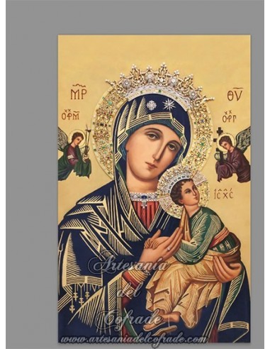 Azulejo rectangular de Nuestra Señora del Perpetuo Socorro en venta en nuestra tienda cofrade
