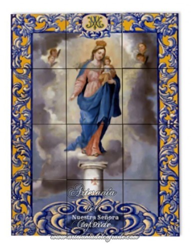 Retablo de 12 azulejos de la Virgen del Pilar en venta en tu tienda religiosa web de confianza