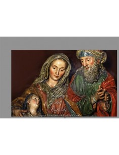 Azulejo rectangular de San Joaquín y Santa Ana en venta en nuestra tienda cofrade