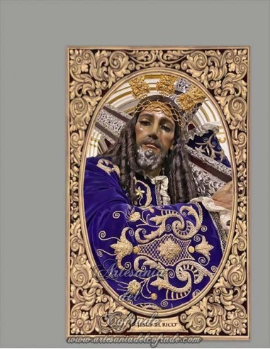 Azulejo rectangular de Jesús Nazareno "El Rico" de Málaga