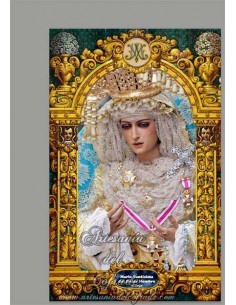 Azulejo rectangular de María Santísima del Dulce Nombre de Málaga