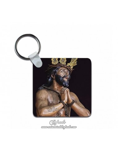 Llavero cuadrado de Nuestro Padre Jesús de las Penas de Sevilla solo en venta en nuestra tienda cofrade