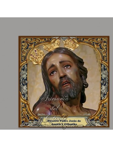 Precioso Azulejo del cristo de Azotes y Columna de Málaga. Solo en nuestra tienda cofrade.
