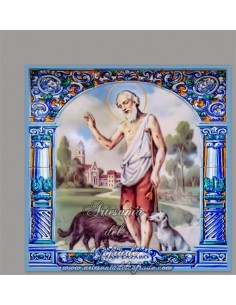 Azulejo cuadrado de San Lázaro solo en venta en nuestra tienda religiosa.