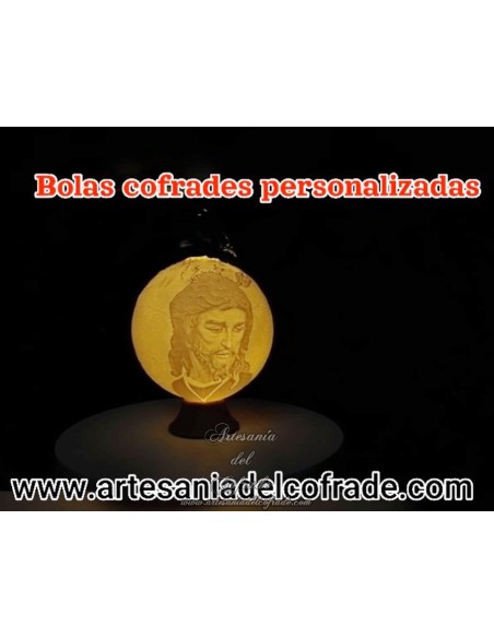 En venta bola Navidad en Litofania 3d con San Gonzalo de Sevilla solo en nuestra tienda cofrade