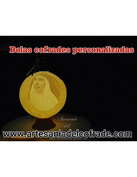 En venta bola Navidad en Litofania 3d de Santa Angela de la Cruz solo en nuestra tienda cofrade