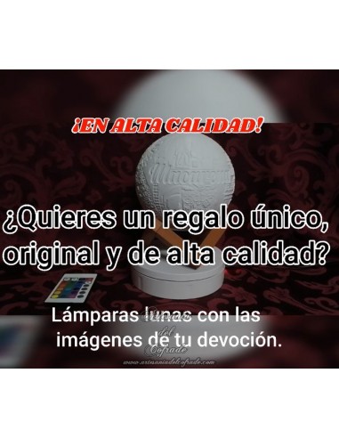 En venta esta lampara en Litofania 3d de la Virgen de la Esperanza y el cristo de la sentencia de Sevilla