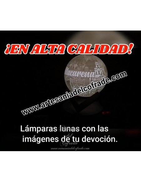 En venta esta lampara en Litofania 3d de la Virgen de la Esperanza y el cristo de la sentencia de Sevilla