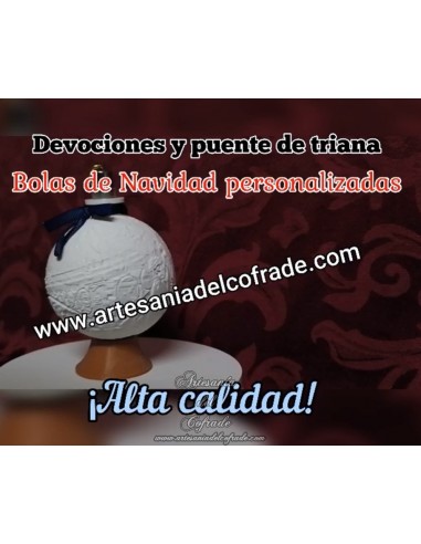 En venta bola Navidad en Litofania 3d del Puente de Triana y sus devociones solo en nuestra tienda cofrade