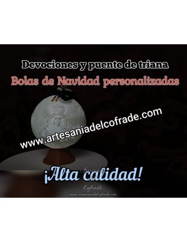En venta bola Navidad en Litofania 3d del Puente de Triana y sus devociones solo en nuestra tienda cofrade