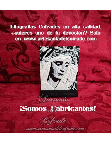 En venta Litografía 3d con la Virgen Dolores del Cerro de Sevilla solo en nuestra tienda cofrade