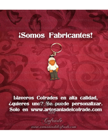 Llavero con un simpático costalero, en venta solo en nuestra Tienda de Semana Santa online