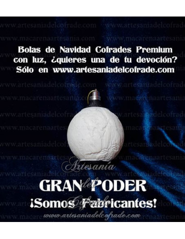 En venta bola Navidad Premium de Jesús del Gran Poder de Sevilla, solo en nuestra tienda cofrade