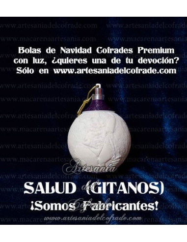En venta bola Navidad Premium de Nuestro Padre Jesús de la Salud de Sevilla (Los Gitanos), solo en nuestra tienda cofrade