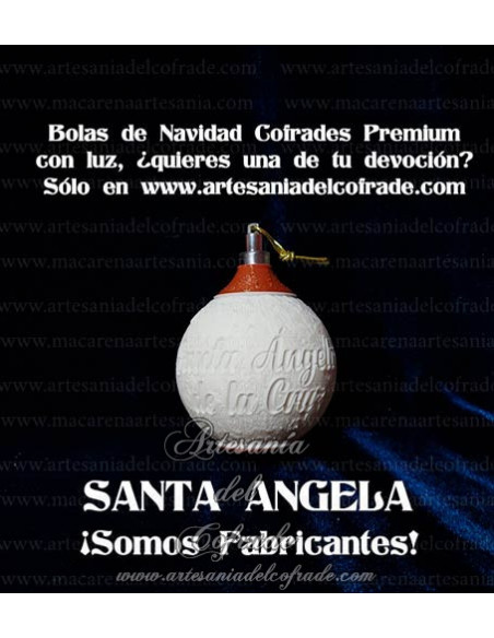 En venta bola Navidad Premium de Santa Ángela de la Cruz, solo en nuestra tienda cofrade